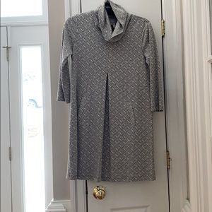 Tyler Boe Black and White Long Sleeve Dress